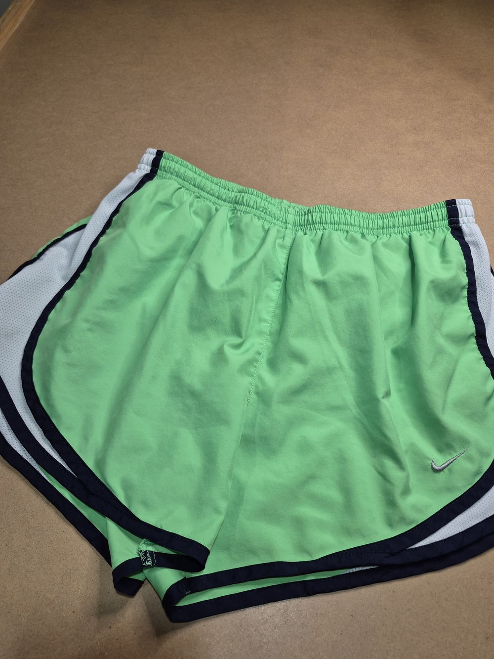 Nike Women's Bright Green Athletic Shorts with Black Trim 4108/5